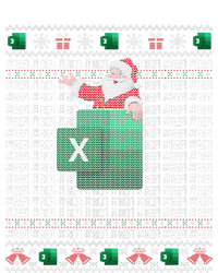 Excel REF Error Spreadsheet Ugly Christmas Sweater  Full-Length Apron With Pockets