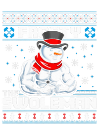 Frosty Swoleman Funny Christmas Workout Gym Weight Lifting  Valucap Bio-Washed Visor