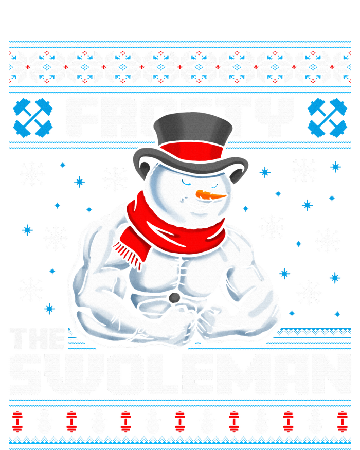 Frosty Swoleman Funny Christmas Workout Gym Weight Lifting  Valucap Bio-Washed Visor