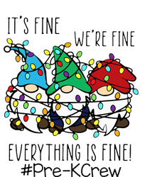 It's Fine We're Fine Gnome PreK Teacher Christmas Light T-Shirt