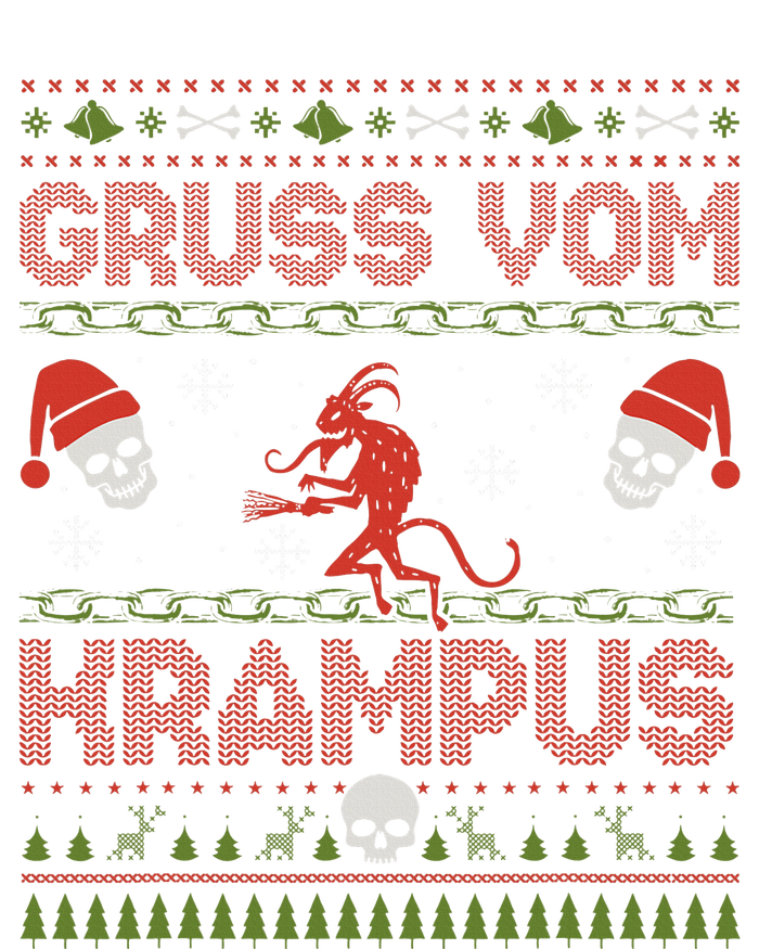 Gruss Vom Krampus Goth Christmas Ugly Sweater Krampus Xmas Women's Tri-Blend 3/4-Sleeve Raglan Shirt