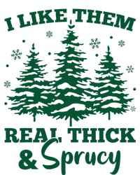 I Like Em Real Thick And Sprucey Christmas Tree Knit Cap Winter Beanie