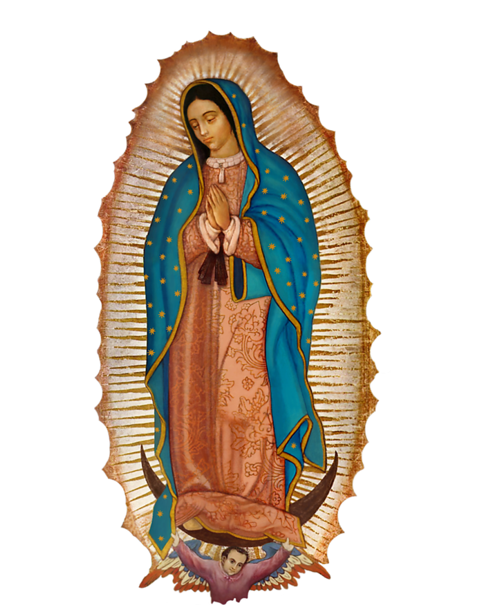 Our Lady De Guadalupe Sant Mary For Christians Catholics Women's T-Shirt