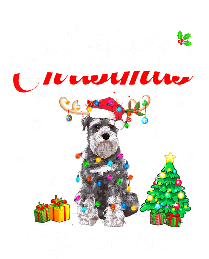 This Is My Christmas Pajama Schnauzer Lover Dog Sweatshirt Cinch Pack Bag