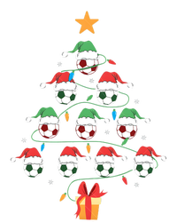 Christmas Soccer Ball Tree Holiday Season Matching Team Womens CVC Long Sleeve Shirt