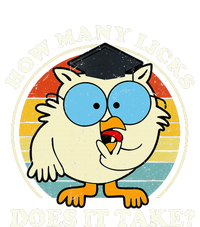 Funny Owl How Many Licks Does It Take Retro Vintage Grommeted Golf Towel