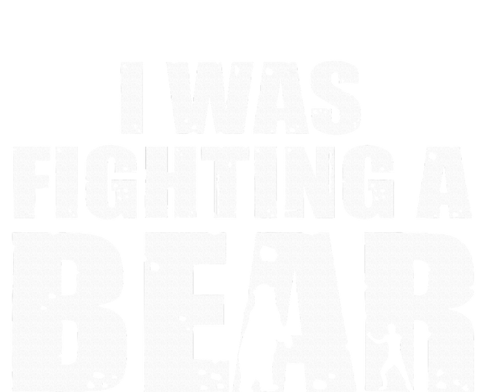 I Was Fighting A Bear Funny Get Well Short Acrylic Beanie