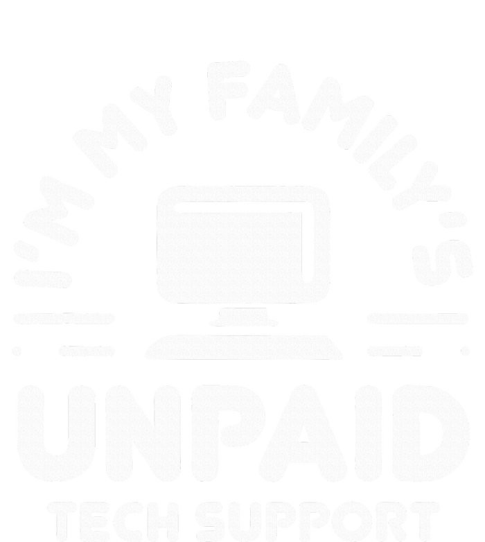 I'm My Family's Unpaid Tech Support Funny Computer Engineer Women's Racerback Cropped Tank