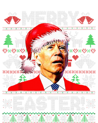 Funny Santa Joe Biden Happy Easter Ugly Christmas Sweater Insulated Varsity Jacket