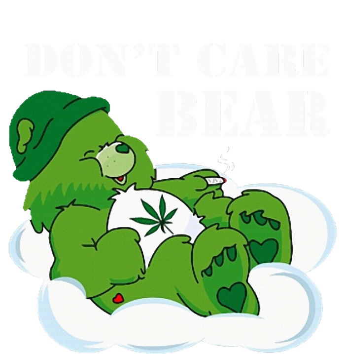 Weed bear herb bear don't care cute bear gift Ladies Long Sleeve Shirt