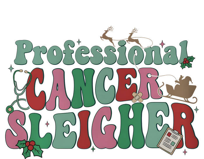 Professional Cancer Sleigher Christmas Holiday Season T-Shirt