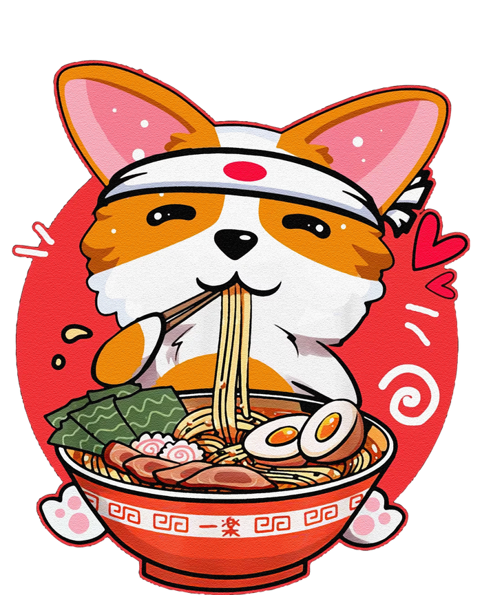 Funny Kawaii Corgi Ramen Cute Japanese Manga Anime Gift Dog Lovers PosiCharge Competitor Tank