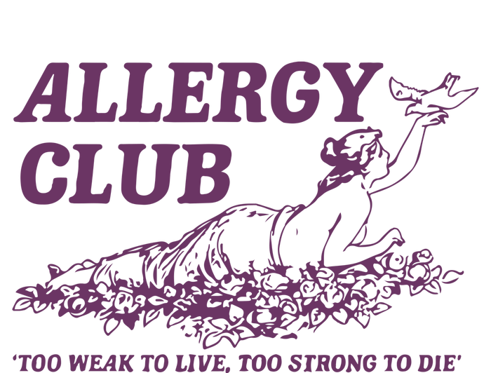 Allergy Club Funny Aesthetic Cartoon Tank Top