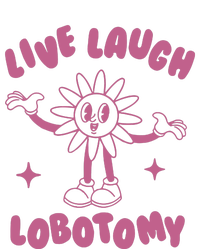 Live Laugh Lobotomy Vintage Cartoon Weird Short Acrylic Beanie