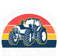 Funny Easily Distracted By Tractorsshirt Farmer Farming 25L Jumbo Tote