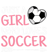 Just A Girl Who Loves Soccer Cute Soccer Lover Women's V-Neck T-Shirt