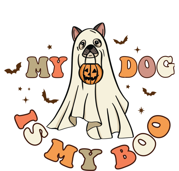 Funny Halloween Dog Ghost Pumpkin My Dog Is My Boo Dog Lover Cute Gift Premium Hoodie