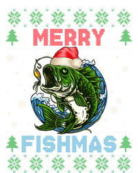 Merry Christmas Fishmas Ugly Xmas Sweater Santa Bass Fishing Gift Sweatshirt