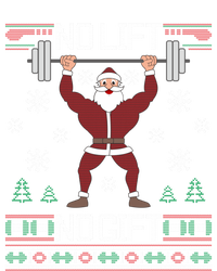 No Lift No Gift Santa Gym Workout Ugly Christmas Sweater Cool Gift Women's V-Neck T-Shirt