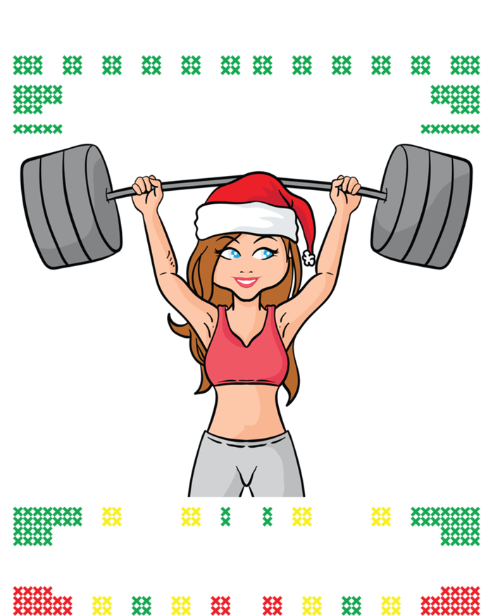 No Lift No Gift Ugly Christmas Sweater Gym Miss Santa Claus Gift T-Shirt