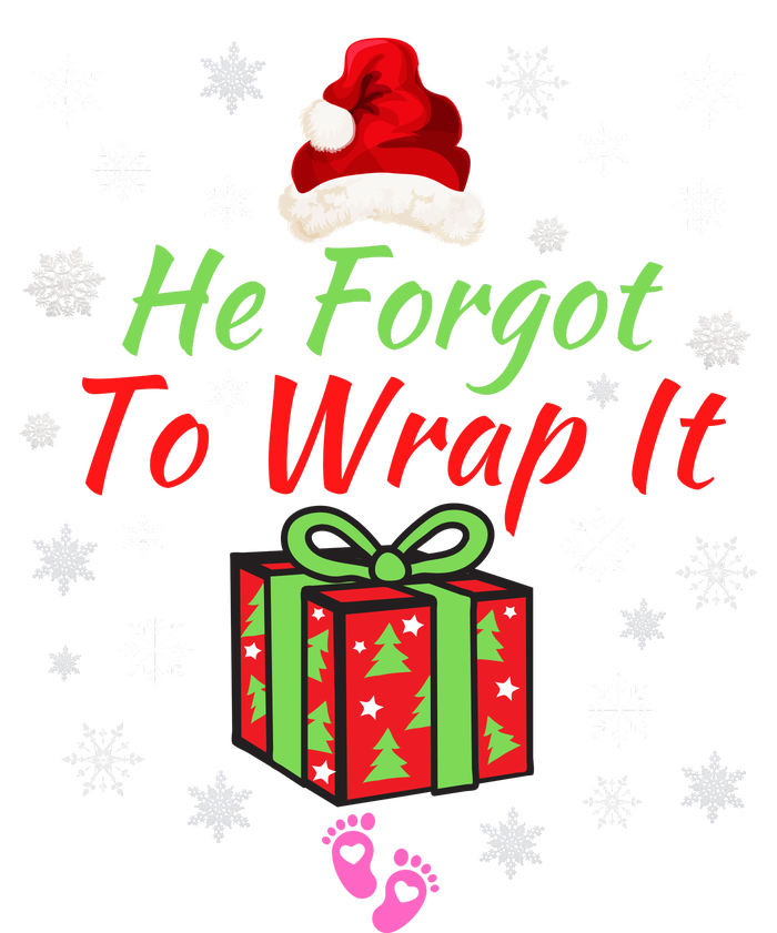 He Forgot To Wrap It Christmas Baby Christmas Pregnancy Reveal Adult Humor Baby Long Sleeve Bodysuit