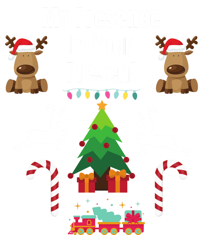 Funny Merry Christmas Sarcastic My Presence Is Your Present Funny Sarcastic Xmas T-Shirt