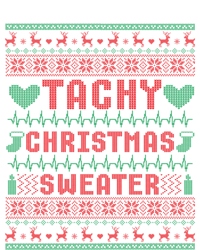 Tachy Nurse Ugly Christmas Sweater Medical Cardiac Icu Xmas Gift T-Shirt