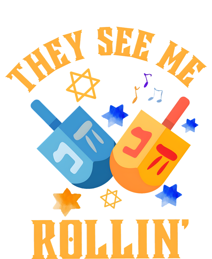 They See Me Rollin Hanukkah Jewish Kids Sweatshirt