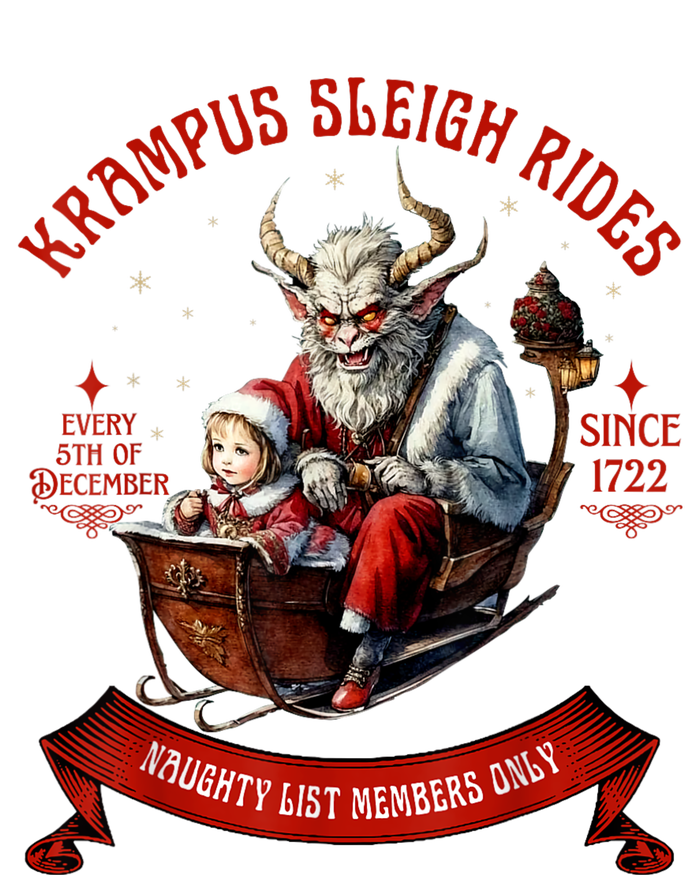 Krampus Sleigh Rides Merry Krampus Christmas Xmas Horror Cooling Performance Long Sleeve Crew