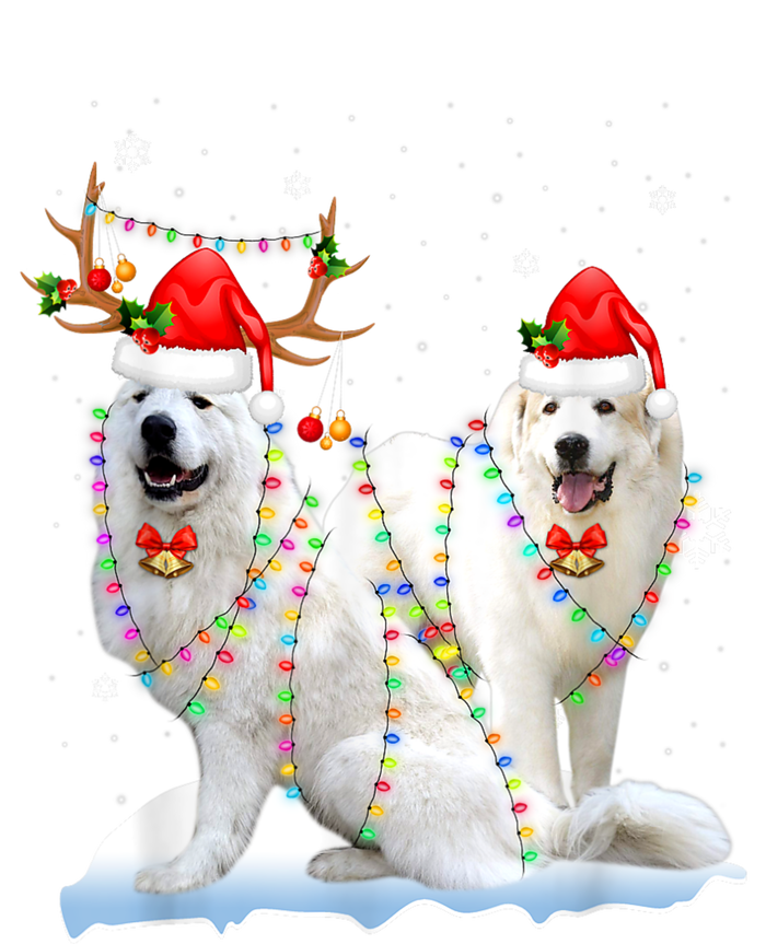 Great Pyrenees Christmas Tree Lights Reindeer Santa Xmas Mesh Reversible Basketball Jersey Tank