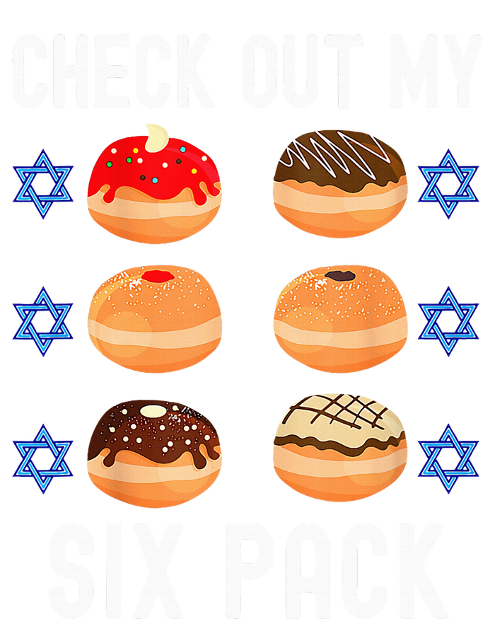 Check Out My Six Pack Donut Abs Hanukkah Chanukah Toddler Fine Jersey T-Shirt