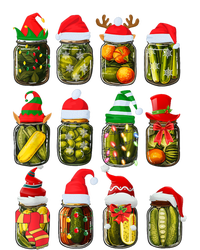 Retro Canned Pickles Jars Christmas Lights Canning Season Women's Perfect Tri Tunic Long Sleeve Shirt