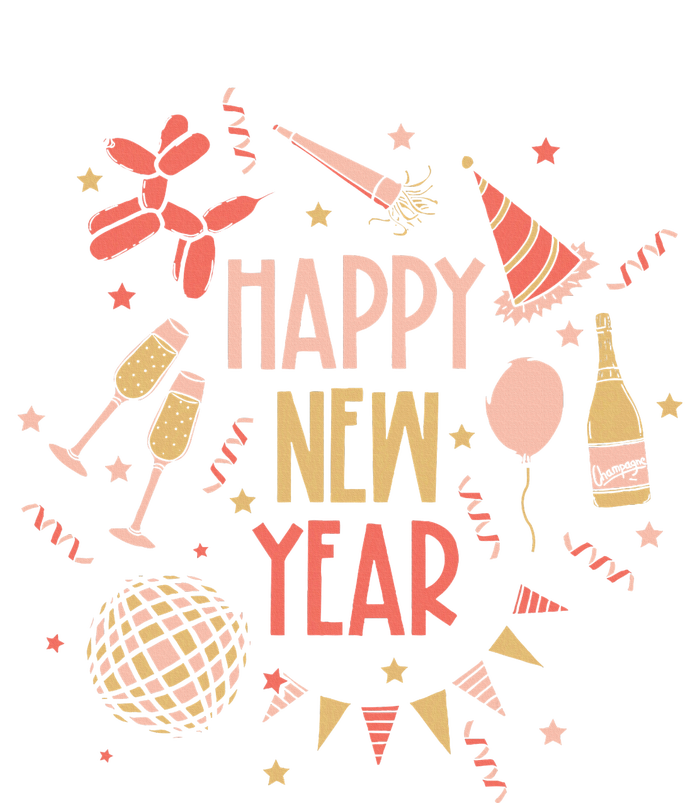 Happy New Year NYE Party 2024 Funny New Years Eve Confetti  Bumper Sticker