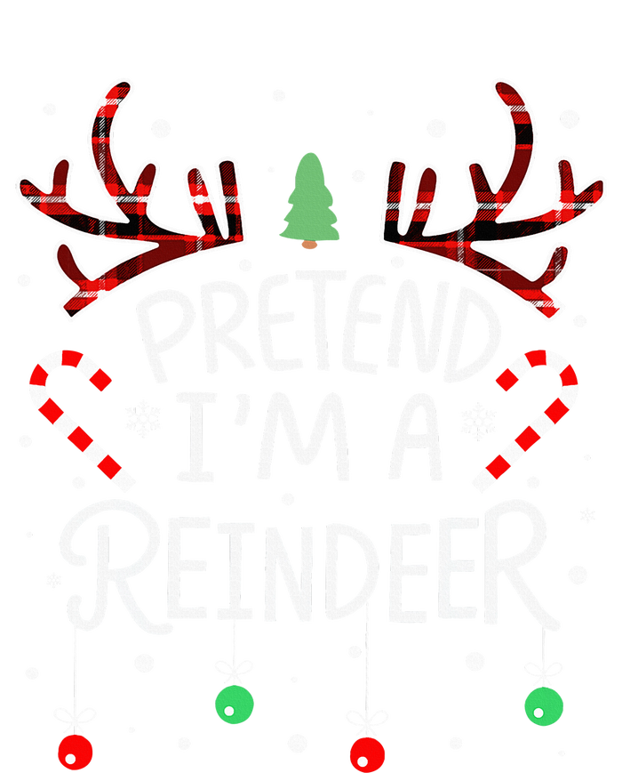 Pretend im a Reindeer  Easy Christmas Costume Women's Strappy Tank