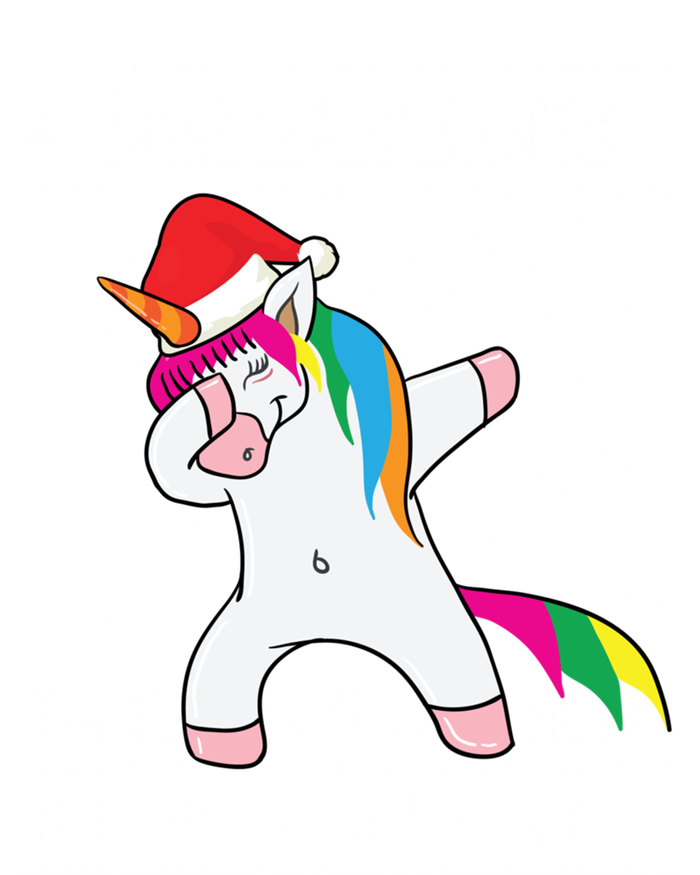 Dabbing Through The Snow Dab Unicorn Ugly Christmas Sweater Gift Sustainable Beanie