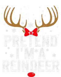 Pretend I'm a Reindeer Funny Easy Christmas Costume Hooded Wearable Blanket