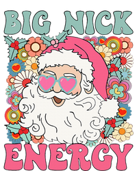 Big Nick Energy Funny Santa Xmas Retro Christmas Women's Racerback Tank