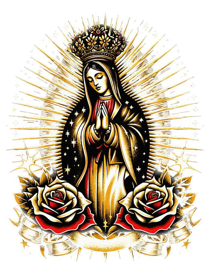 Our Lady Virgen De Guadalupe Virgin Mary Catholic Saint Art Youth Performance Sprint T-Shirt