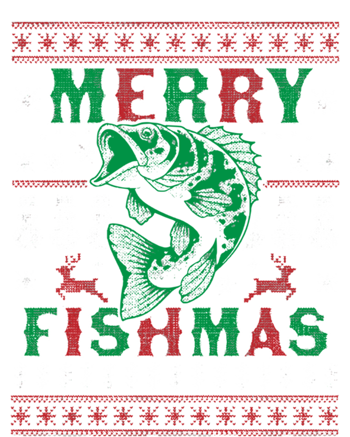 Funny Fish Sweater Fishing Santa Pajama Fisher Merry Fishmas Cool Gift 16 in Basic Backpack