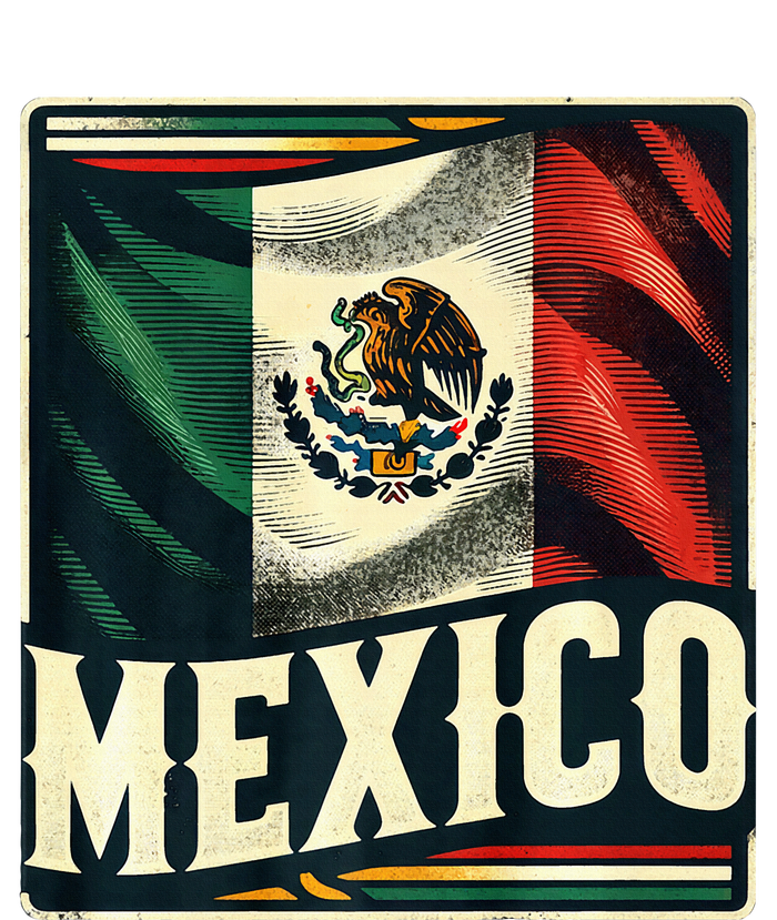 Vintage Mexican Flag Pride Mexico T-Shirt