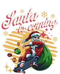 Funny Skateboard Santa Claus Is Coming Merry Christmas Gift T-Shirt