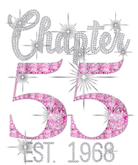 Chapter 55th Birthday Est 1968 Birthday Gift Sweatshirt Cinch Pack Bag