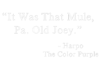 It Was That Mule Pa Old Joey Harpo Quote Purple Color Movie Sustainable Knit Beanie