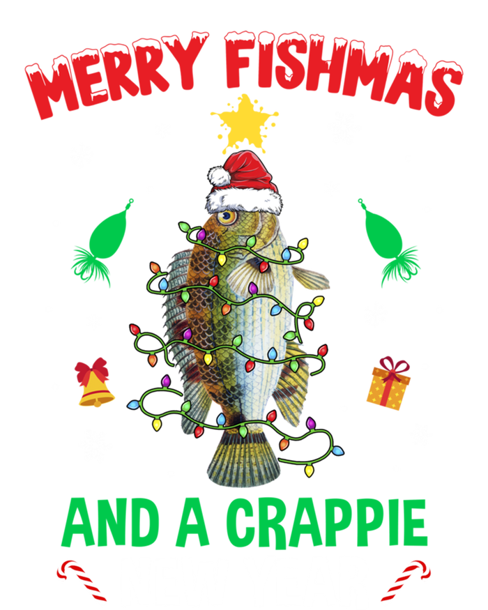 Merry Fishmas Crappie Christmas Tree Fishing Funny Xmas Gift Sustainable Beanie