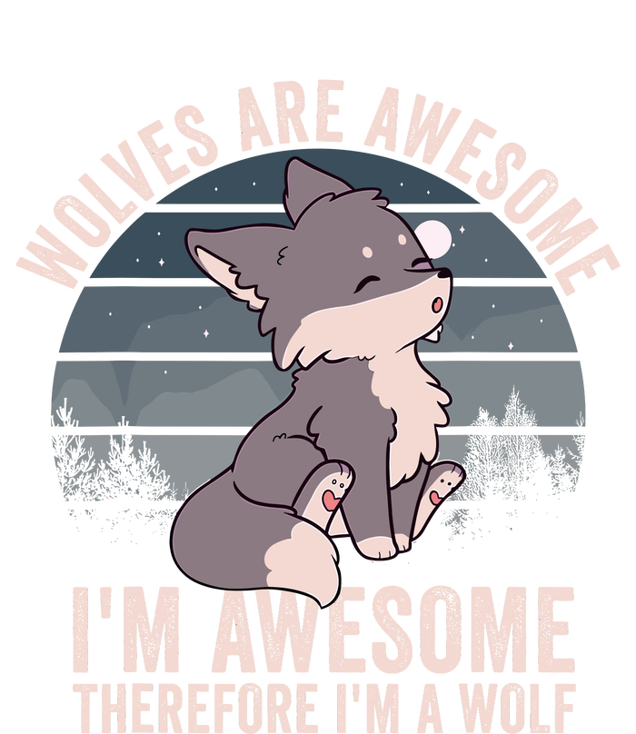 Wolves Are Awesome. IM Awesome Therefore IM A Wolf Women's Fleece Hoodie