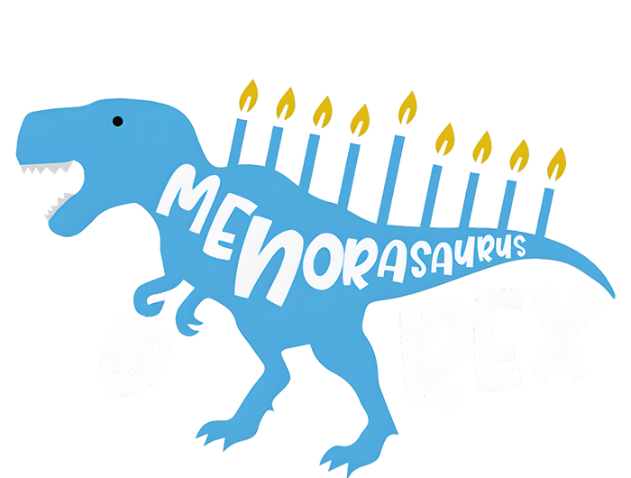 Menorasaurus Rex Dinosaur Hanukkah Jewish Ladies Long Sleeve Shirt