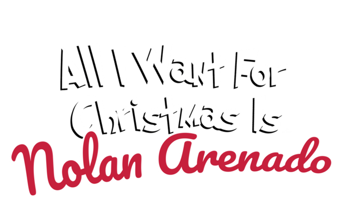 Nolan Arenado St Louis Baseball All I Want For Christmas Cute Gift T-Shirt