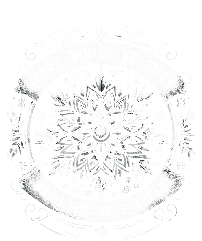 Happy Winter Solstice Brighter Snowflake Days Ahead Doggie Tank