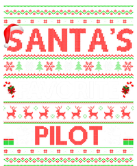 Santas Favorite Pilot Christmas Gift V-Neck T-Shirt