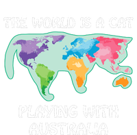 The World Is A Cat Playing With Australia Cooling Performance Crew T-Shirt